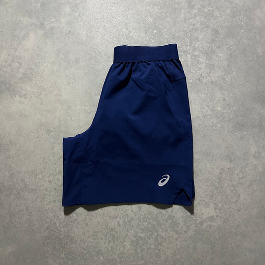 ASICS NAVY PERFORMANCE SHORTS
